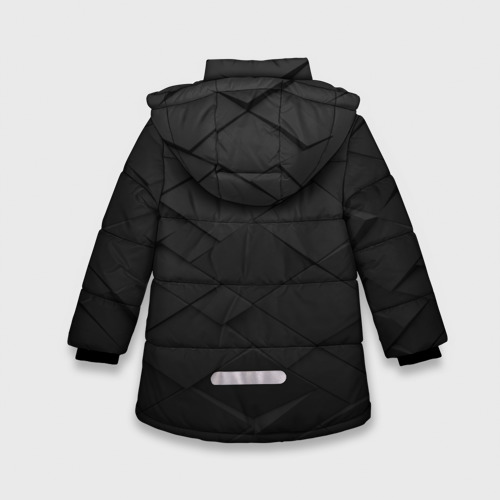 Зимняя куртка для девочек 3D Abstraction, цвет черный - фото 2