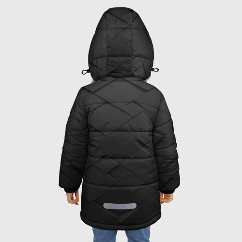 Зимняя куртка для девочек 3D Abstraction, цвет черный - фото 4