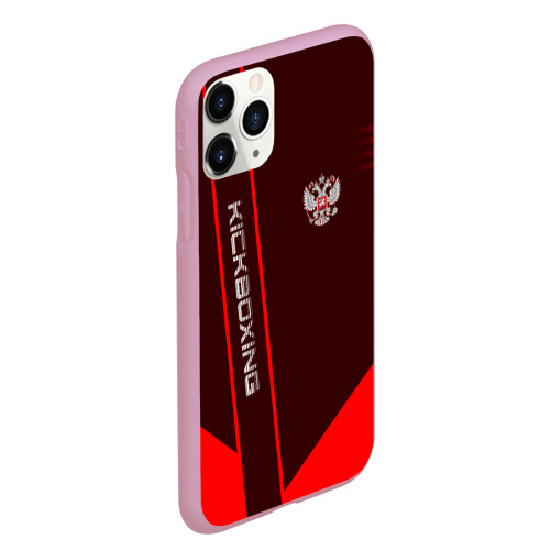 Чехол для iPhone 11 Pro Max матовый Kickboxing, цвет розовый - фото 3