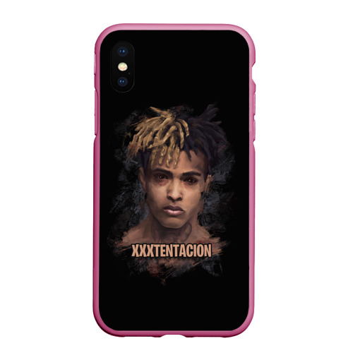 Чехол для iPhone XS Max матовый XXXTentacion / Jahseh Onfroy, цвет малиновый