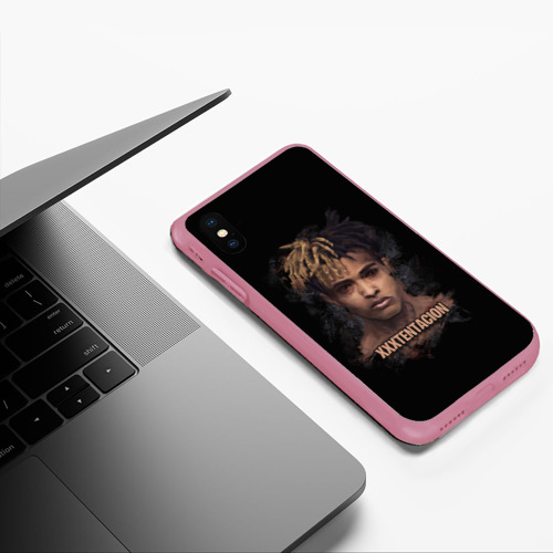 Чехол для iPhone XS Max матовый XXXTentacion / Jahseh Onfroy, цвет малиновый - фото 5