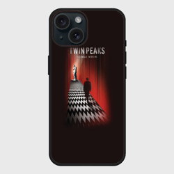 Чехол силиконовый для Apple iPhone 15 матовый Твин Пикс