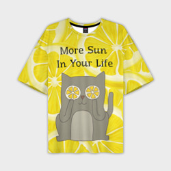 Мужская футболка oversize 3D More Sun In Your Life