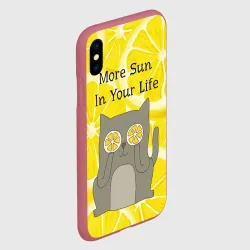 Чехол для iPhone XS Max матовый More Sun In Your Life - фото 2