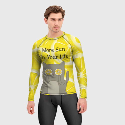 Мужской рашгард 3D More Sun In Your Life, цвет 3D печать - фото 3