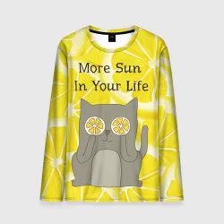 Мужской лонгслив 3D More Sun In Your Life