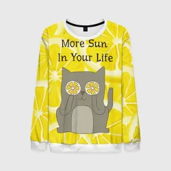 Мужской свитшот 3D More Sun In Your Life
