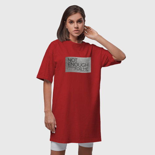 Платье-футболка хлопок Ольга Бузова, цвет красный - фото 5