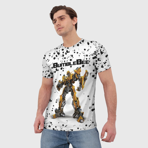 Мужская футболка 3D Шмель, цвет 3D печать - фото 3