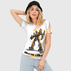 Женская футболка 3D Slim Bumblebee - фото 2