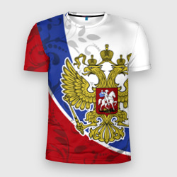 Мужская футболка 3D Slim Россия Спорт