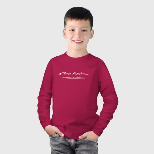 Детский лонгслив хлопок Агата Кристи, цвет маджента - фото 3