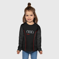 Детский лонгслив 3D Audi style - фото 2