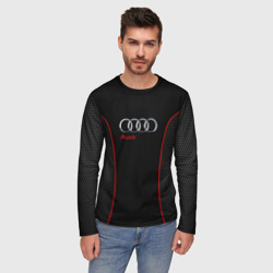 Мужской лонгслив 3D Audi style - фото 2