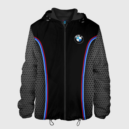 Мужская куртка 3D с принтом BMW Sport, вид спереди #2