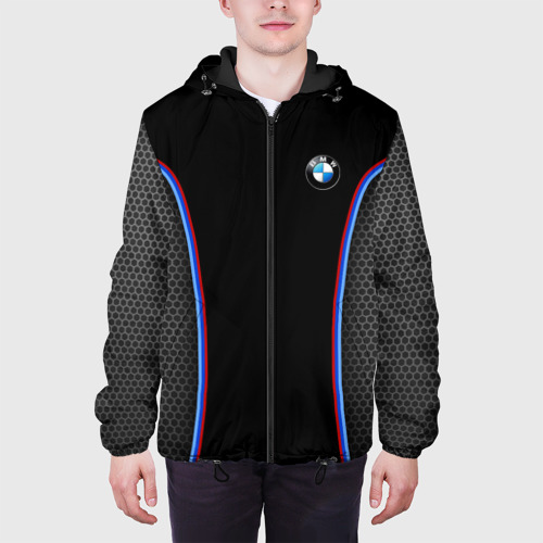 Мужская куртка 3D с принтом BMW Sport, вид сбоку #3