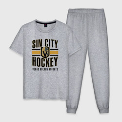 Мужская пижама хлопок Sin City Hockey