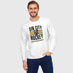 Мужской лонгслив oversize хлопок Sin City Hockey - фото 2