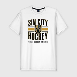 Мужская футболка хлопок Slim Sin City Hockey