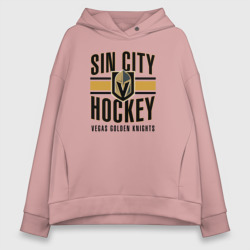 Женское худи Oversize хлопок Sin City Hockey