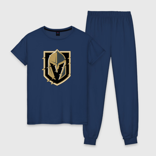 Женская пижама хлопок Vegas Golden Knights, цвет темно-синий