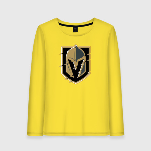 Женский лонгслив хлопок Vegas Golden Knights, цвет желтый