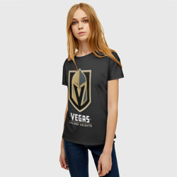 Женская футболка 3D Vegas Golden Knights - фото 2