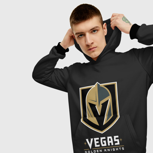 Мужская толстовка 3D Vegas Golden Knights, цвет черный - фото 5