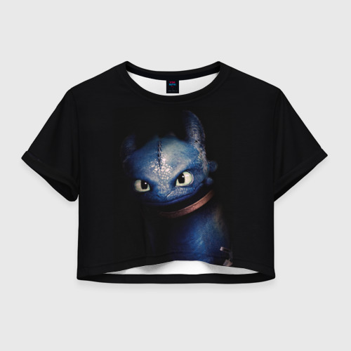 Женская футболка Cropp-top как приручить дракона Фото 01 Женская футболка Cropp-top как приручить дракона Фото 01