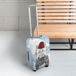 Чехол для чемодана 3D Лесной кот моряк - фото 2