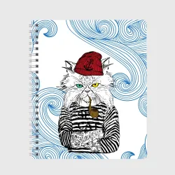 Тетрадь Лесной кот моряк