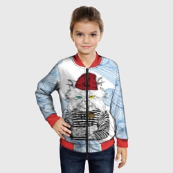 Детский бомбер 3D Лесной кот моряк - фото 2