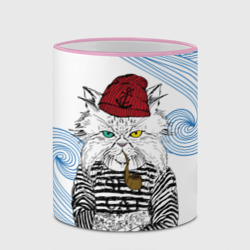 Кружка с полной запечаткой Лесной кот моряк - фото 2