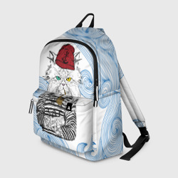 Рюкзак 3D Лесной кот моряк