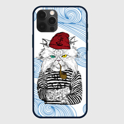 Чехол для iPhone 12 Pro Лесной кот моряк