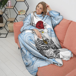 Плед с рукавами Лесной кот моряк - фото 2