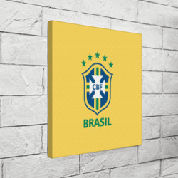Холст квадратный Сборная Бразилии - фото 2