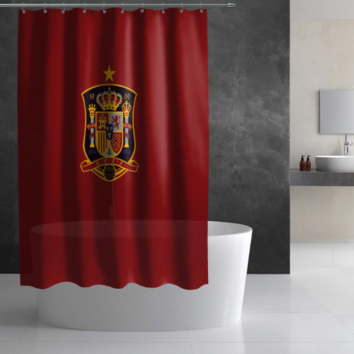 Штора 3D для ванной Сборная Испании - фото 3