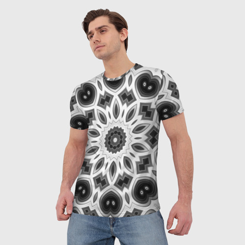 Мужская футболка 3D Мандала, цвет 3D печать - фото 3