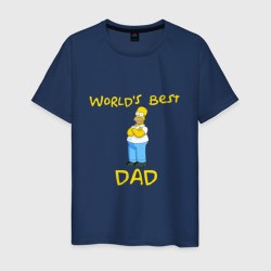 Мужская футболка хлопок Лучший папа в мире