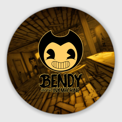 Круглый коврик для мышки Bendy and the ink machine 33