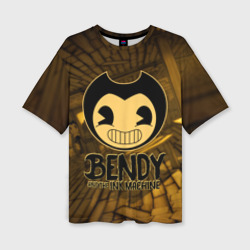 Женская футболка oversize 3D Bendy and the ink machine 33