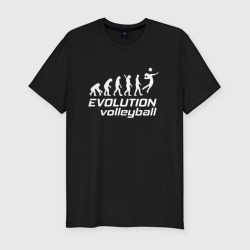 Мужская футболка хлопок Slim Evoluon volleyball