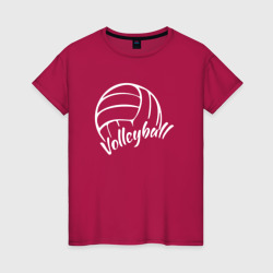 Женская футболка хлопок Волейбол