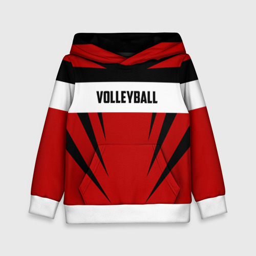 Детская толстовка 3D Volleyball, цвет белый