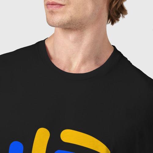 Мужская футболка хлопок Volleyball, цвет черный - фото 6