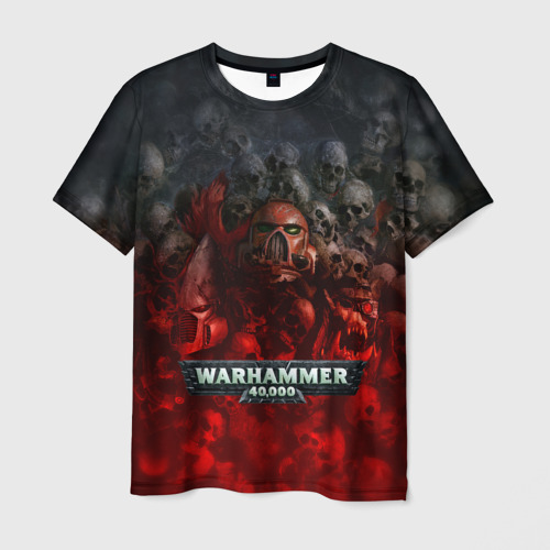 Мужская футболка с принтом Warhammer 40000: Dawn Of War, вид спереди №1
