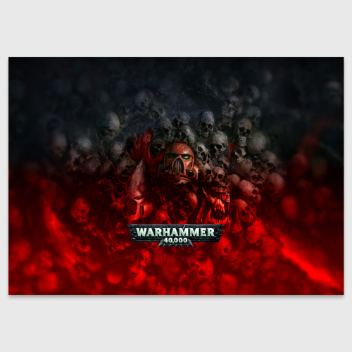 Поздравительная открытка Warhammer 40000: Dawn Of War, цвет белый