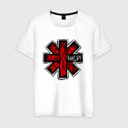 Мужская футболка хлопок Red Hot Chili Peppers logo