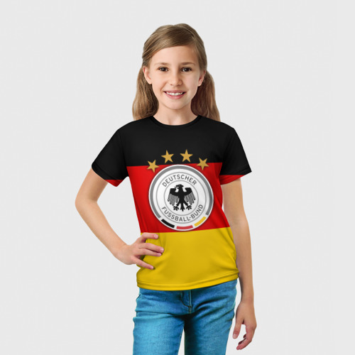 Детская футболка 3D Сборная Германии флаг - фото 5